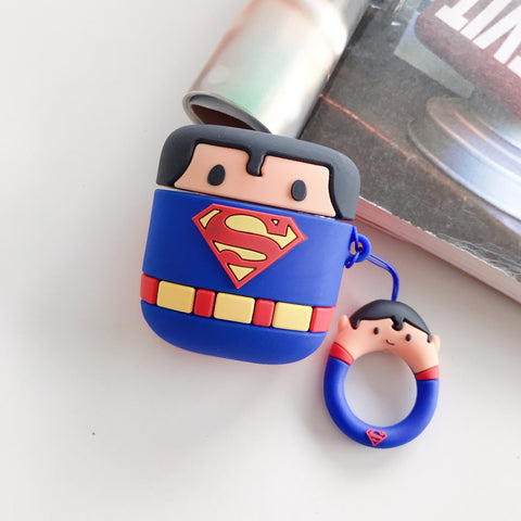 Image of Super Heroes design airpod case for Wireless Earphone Airpods