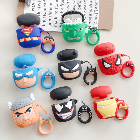 Image of Super Heroes design airpod case for Wireless Earphone Airpods