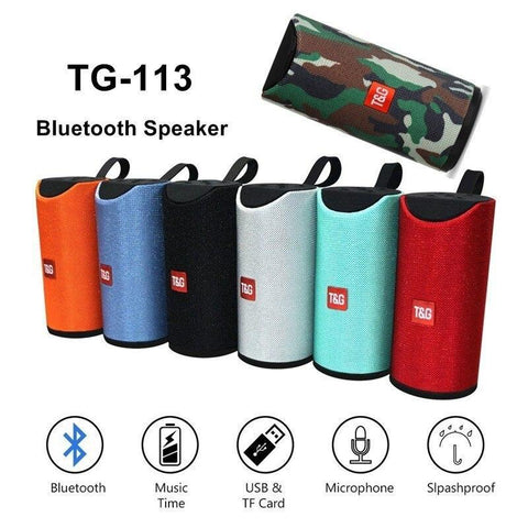 Image of TG-113 Waterproof Column Bluetooth Wireless Speakers Extra Bass Acoustic Xtreme Boombox Bluetooth Speaker T&G Charge 4 GO2 Pulse