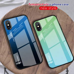 Tempered Glass Phone Case For iPhone - ALL GIFTS FACTORY