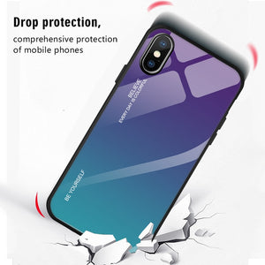 Tempered Glass Phone Case For iPhone - ALL GIFTS FACTORY