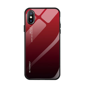 Tempered Glass Phone Case For iPhone - ALL GIFTS FACTORY