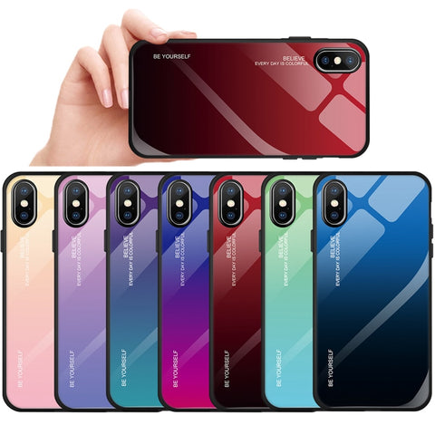 Image of Tempered Glass Phone Case For iPhone - ALL GIFTS FACTORY