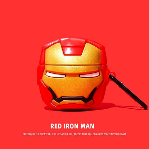 Image of The Avengers Hulk Earphones Case For Airpods Pro or 1/2  Anime Thanos Captain America  Iron Man Cases For Airpod - ALL GIFTS FACTORY