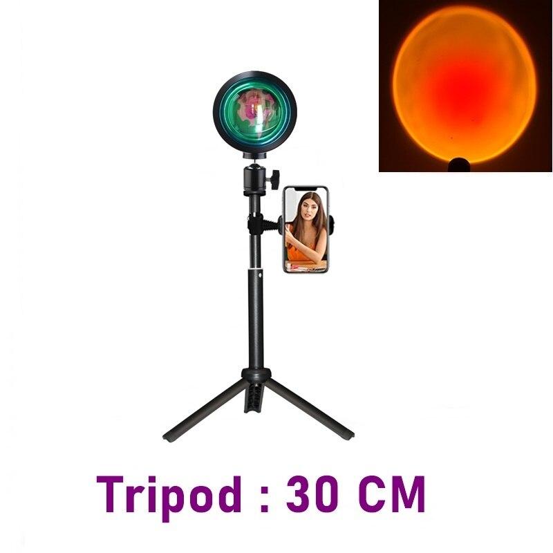 LED Sunset Selfie Ring Fill Light Phone Camera Photography Night Light With Tripod For Video Live Youtube Bedroom - ALL GIFTS FACTORY