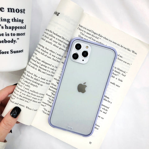 Image of Two-color matte acrylic anti-fall phone back cover - ALL GIFTS FACTORY