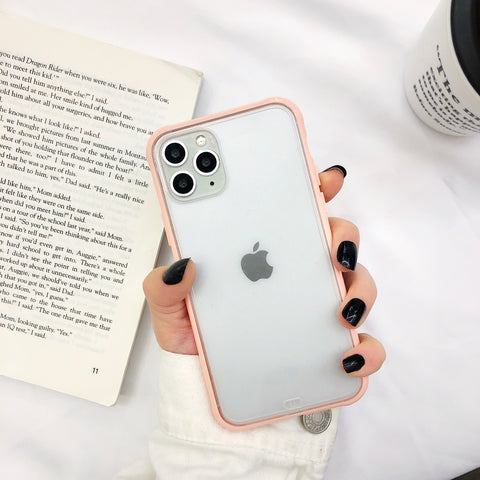 Image of Two-color matte acrylic anti-fall phone back cover - ALL GIFTS FACTORY