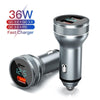 USB Car Charger 36W Quick Charge 3.0 Fast Charging Auto Type C QC PD 3.0 Mobile Phone Charge