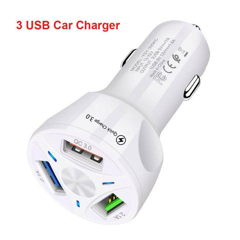 Image of Universal Car Charger For Phone 3 4 Ports