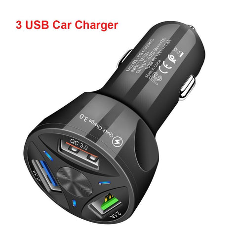 Image of Universal Car Charger For Phone 3 4 Ports