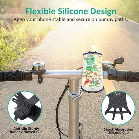 Image of Universal Motocycle Bicycle Mobile Phone holder for iPhone Samsung Xiaomi Huawei Cell Phone Mobile Bike Handlebar Bracket Holder - ALL GIFTS FACTORY