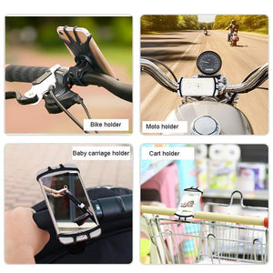 Universal Motocycle Bicycle Mobile Phone holder for iPhone Samsung Xiaomi Huawei Cell Phone Mobile Bike Handlebar Bracket Holder - ALL GIFTS FACTORY