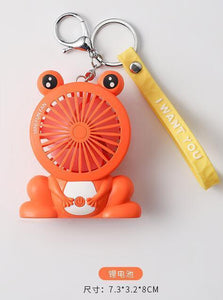Usb Small Fans Cartoon Unicorn Keychain Portable Mini Fan