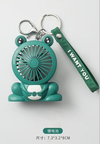 Image of Usb Small Fans Cartoon Unicorn Keychain Portable Mini Fan