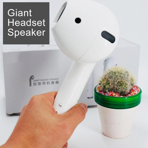 Image of Wireless Giant earphone Mode Speaker Bluetooth Headset Player 5W Speaker Stereo Music Loudspeaker FM Radio Playback soundbar