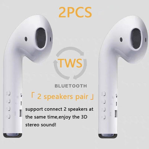 Image of Wireless Giant earphone Mode Speaker Bluetooth Headset Player 5W Speaker Stereo Music Loudspeaker FM Radio Playback soundbar