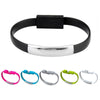 Wristband USB Charger short Cable for iPhone Android Micro USB and Type C - ALL GIFTS FACTORY