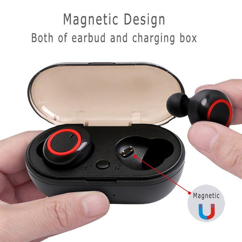 Image of Y50 TWS Bluetooth Earphone 5.0 Wireless Headset IPX7 Waterproof Deep Bass Earbuds True Wireless Stereo Headphone Sport Earphones