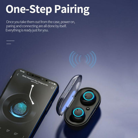 Image of Y50 TWS Bluetooth Earphone 5.0 Wireless Headset IPX7 Waterproof Deep Bass Earbuds True Wireless Stereo Headphone Sport Earphones