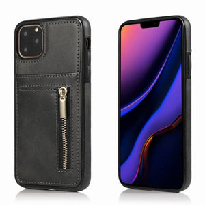 Zipper Leather phone case cover - ALL GIFTS FACTORY