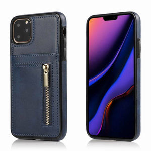 Zipper Leather phone case cover - ALL GIFTS FACTORY