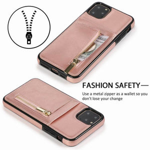 Zipper Leather phone case cover - ALL GIFTS FACTORY