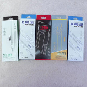 90 degree right angle aux cable 3.5 mm male to male audio cord