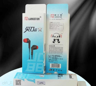 Flat wired Langsdom JD88 Earphones