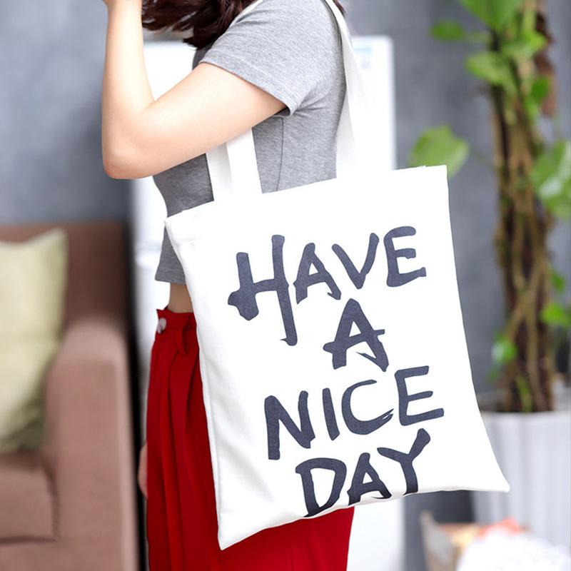 Custom shopping bags durable canvas hand bag - ALL GIFTS FACTORY