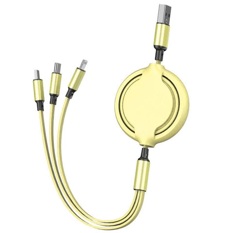 Image of 3 in1 Makaron Charger cable for iPhone Android and Type C