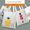 custom canvas shopping bags with logo-print-free-sample fast shipping wholesale cheap price in canada usa