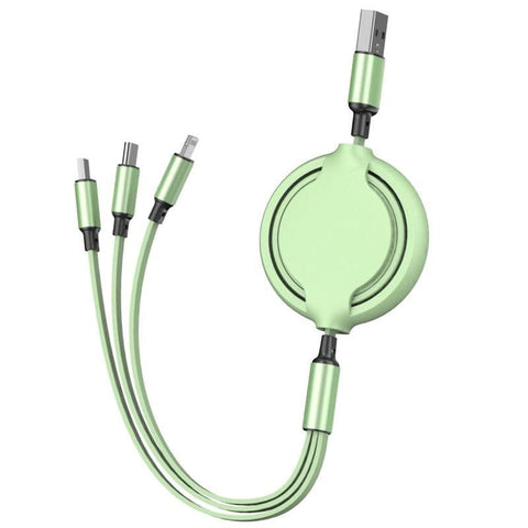 Image of 3 in1 Makaron Charger cable for iPhone Android and Type C