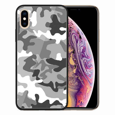 Image of Camouflage TPU+Glass phone case for iphone - ALL GIFTS FACTORY