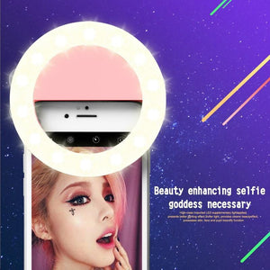 best RK14 LED Selfie Ring Light with 3 Brightness Modes 33 LEDs Rechargeable Battery