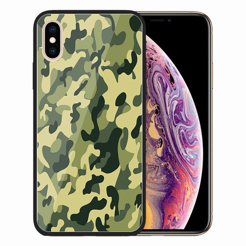 Image of Camouflage TPU+Glass phone case for iphone - ALL GIFTS FACTORY