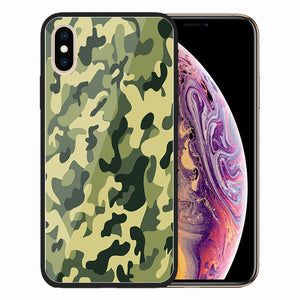 Camouflage TPU+Glass phone case for iphone - ALL GIFTS FACTORY