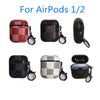 Luxury Leather case for Airpods 1 2 with keychain - ALL GIFTS FACTORY