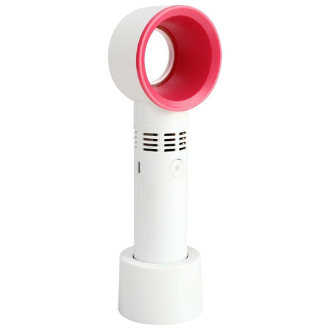 Image of Portable Bladeless Fan Handheld USB Rechargeable Mini Cooler