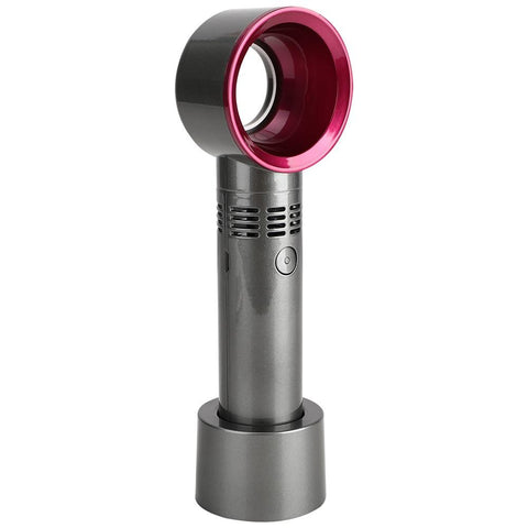 Image of Portable Bladeless Fan Handheld USB Rechargeable Mini Cooler