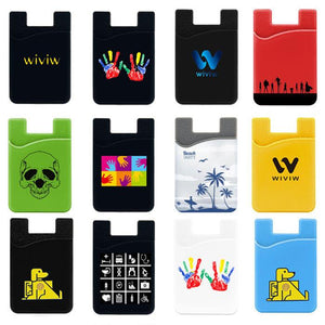 Custom logo print on back cover case for mobile phones with card slot - ALL GIFTS FACTORY