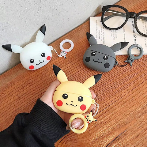 Image of 3D Cartoon pikachu airpod case Earphone Cases For Apple Airpods G1/2/3